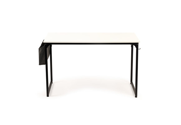 Bureau - met tijdschriften tas - 120x60x74 cm - wit
