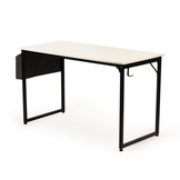 Bureau - met tijdschriften tas - 120 x 60 x 74 cm - wit