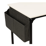 Bureau - met tijdschriften tas - 120 x 60 x 74 cm - wit