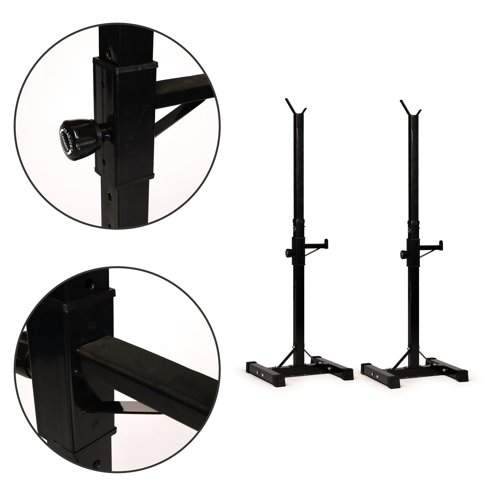 Haltersteunen - Squat steunen - tot 300 kg - max. 146cm hoog
