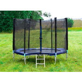Trampoline blauw 305 cm - met net en ladder - tot 70 kg -