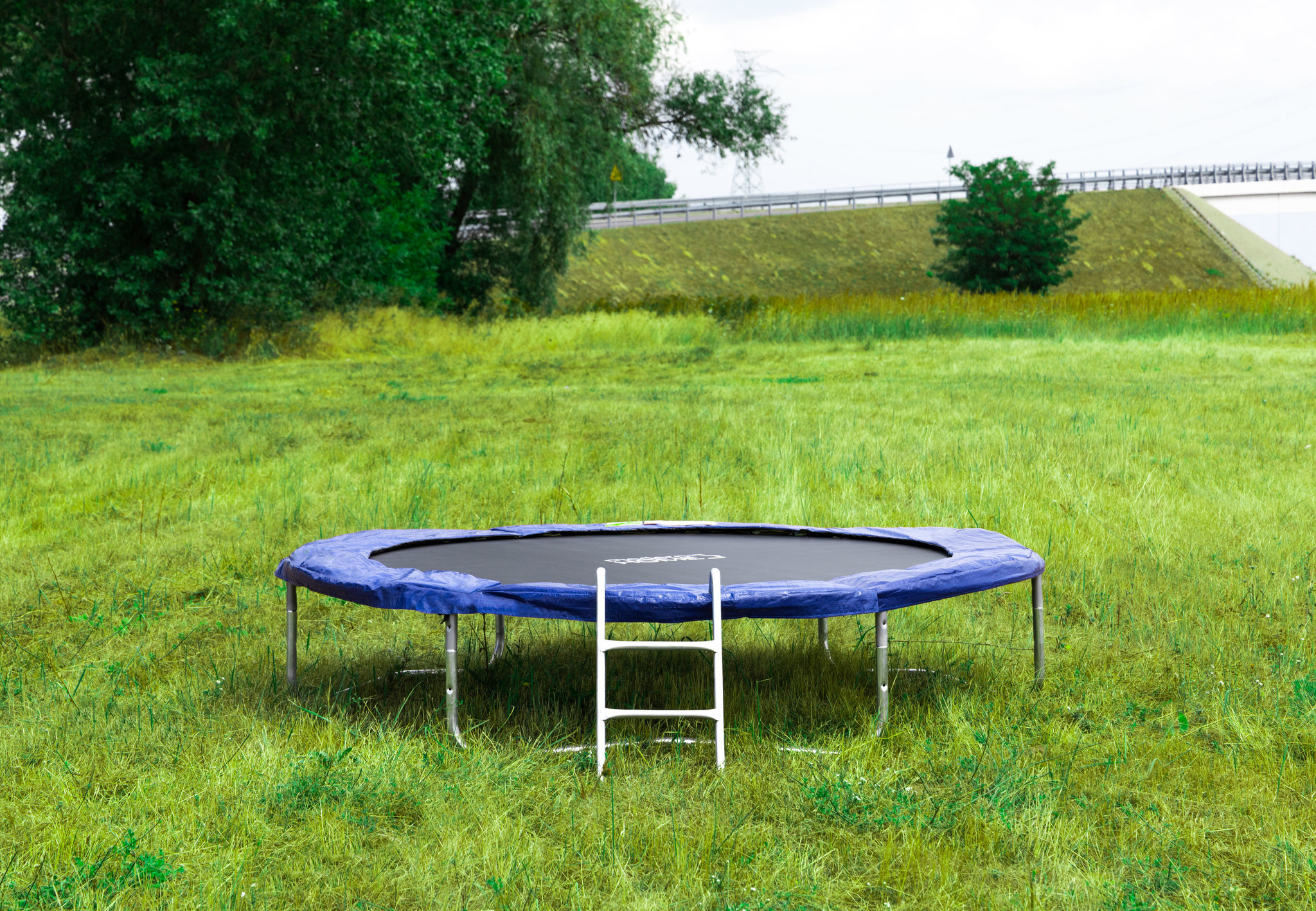 Trampoline blauw 305 cm - met net en ladder - tot 70 kg -