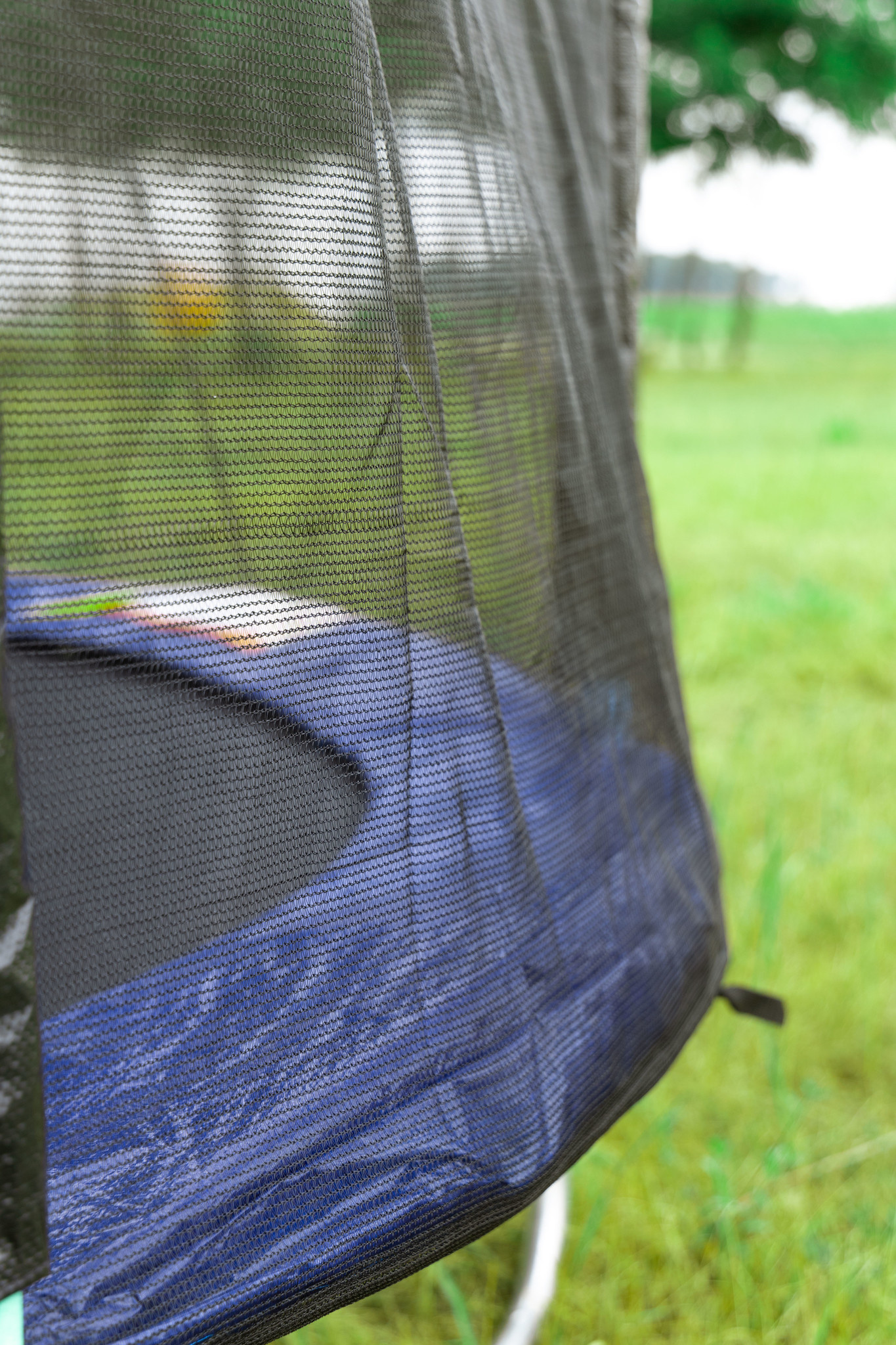 Trampoline blauw 305 cm - met net en ladder - tot 70 kg -