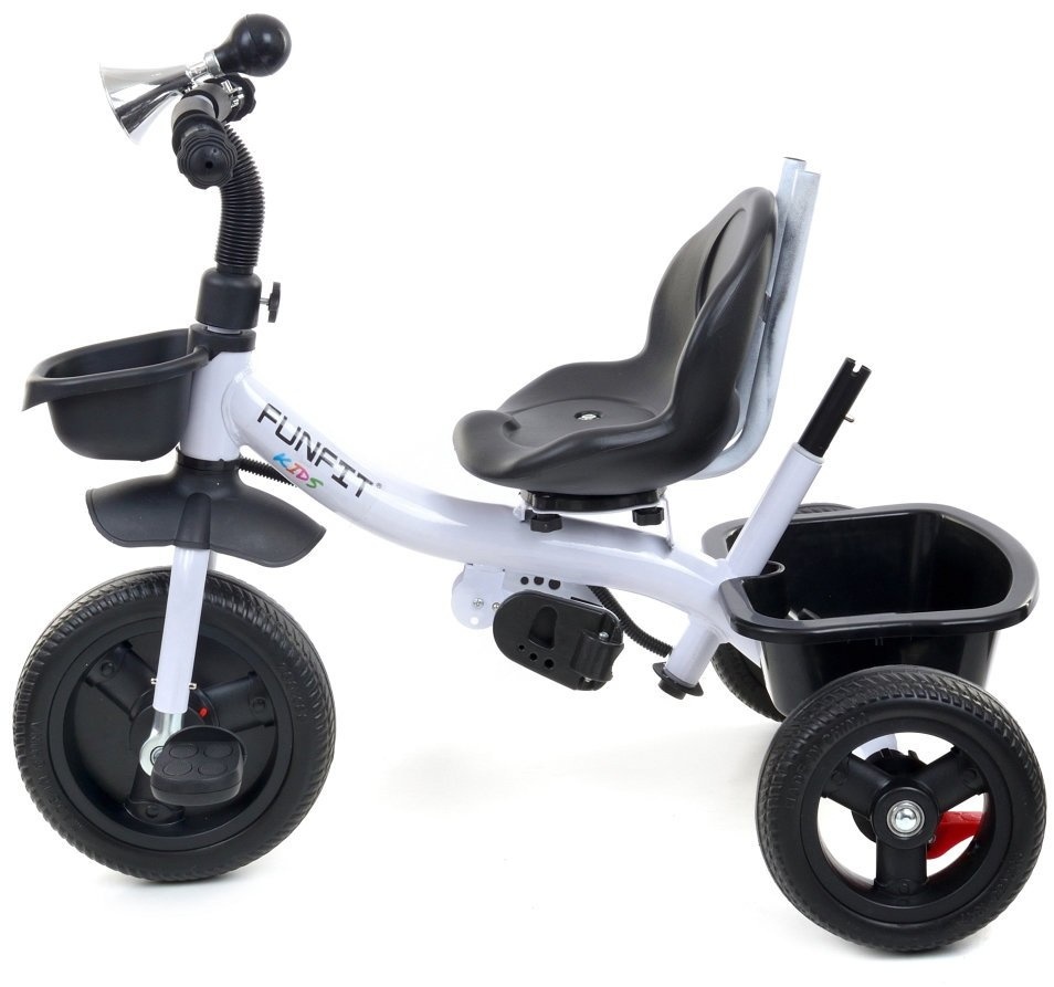 Driewieler - fiets - met duwstang en zonnekap - blauw