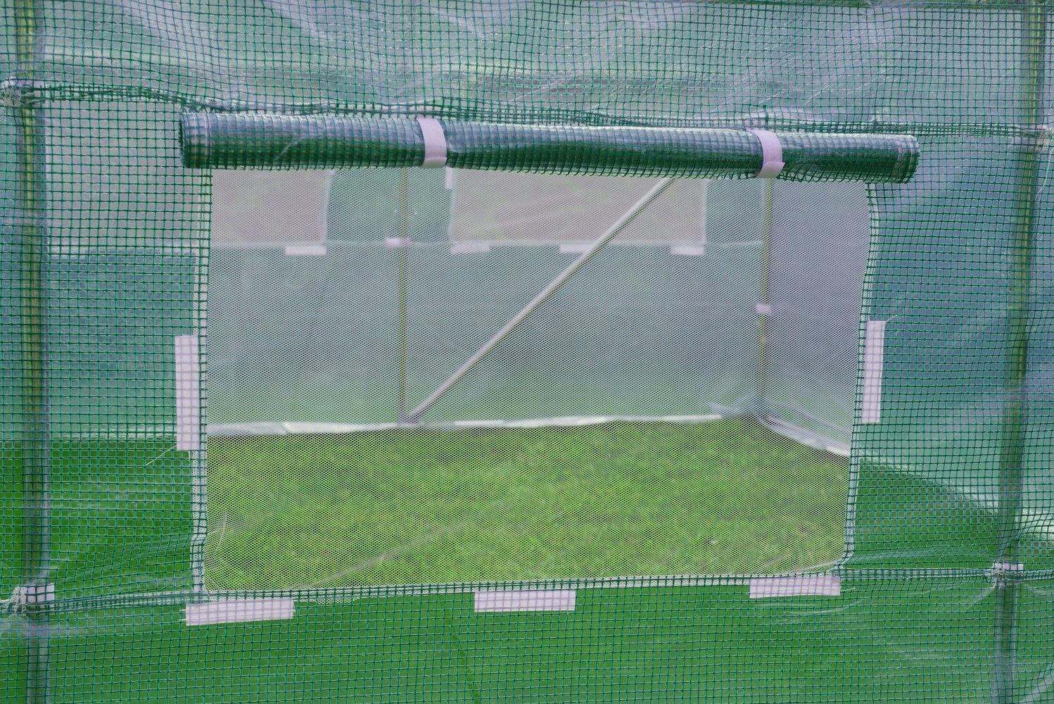 Tunnelkas - met ramen - 450x200x200 cm - groen - Tuinkas