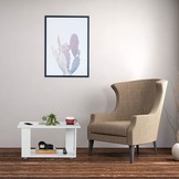 Salontafel wit - 80x40x45 cm - modern