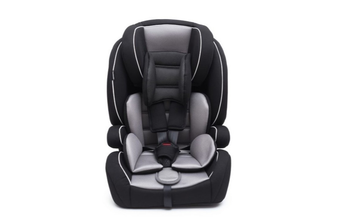 Autostoel kind met armleuningen 9 – 36 kg – Grijs