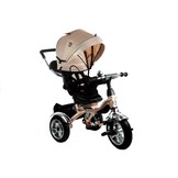 Driewieler - fiets - met duwstang en zonnekap - crème