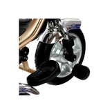 Driewieler - fiets - met duwstang en zonnekap - crème