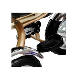 Driewieler - fiets - met duwstang en zonnekap - crème