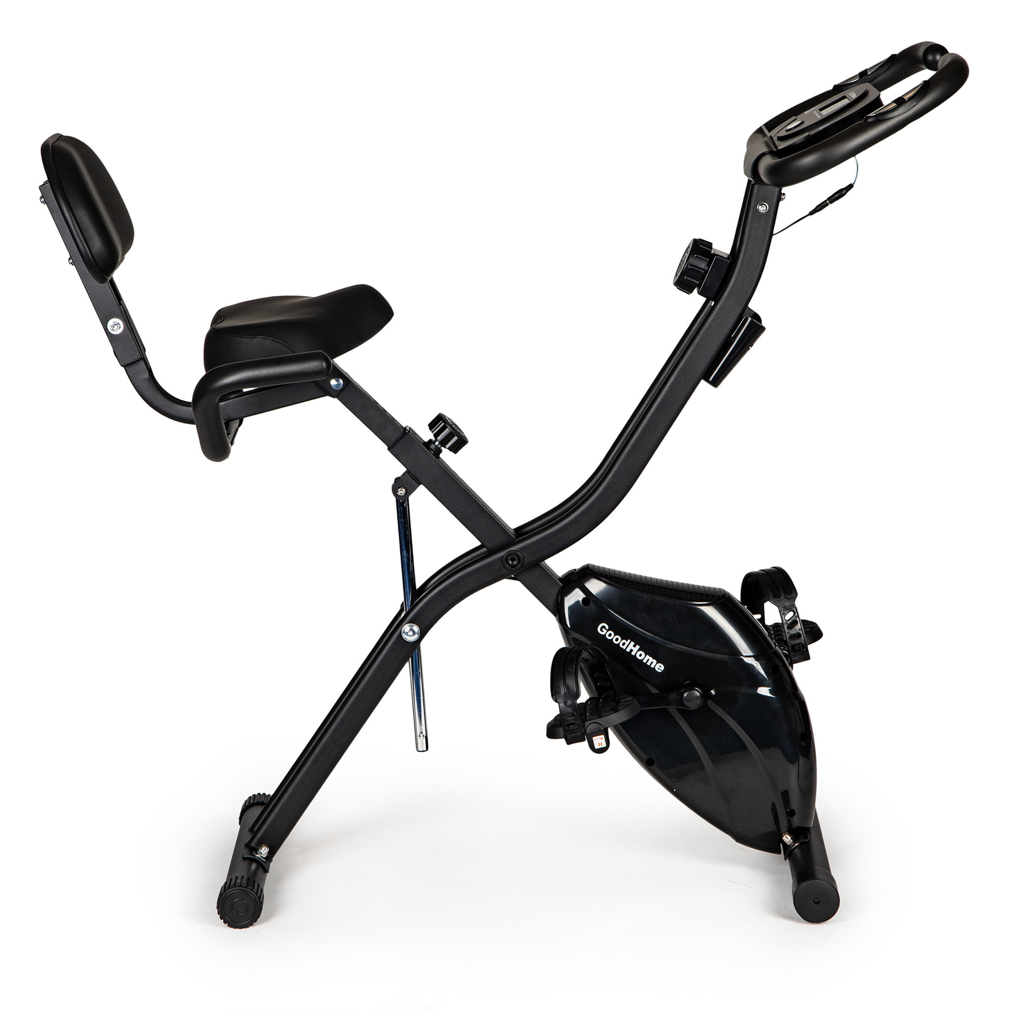 Hometrainer - Magnetische weerstand - Opvouwbaar - Zwart