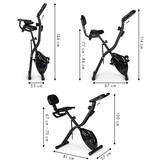 Hometrainer - Magnetische weerstand - Opvouwbaar - Zwart