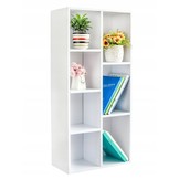 Boekenkast - Vakkenkast - wit - 7 schappen - 50x24x106 cm