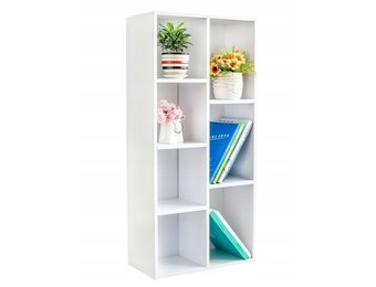Boekenkast - Vakkenkast - wit - 7 schappen - 50x24x106 cm