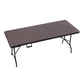 Campingtafel - Klaptafel - 180x75x72 cm - bruin