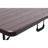 Campingtafel - Klaptafel - 180x75x72 cm - bruin