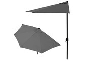 Balkonparasol – parasol halfrond - ø 270 cm - antraciet
