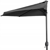 Balkonparasol – parasol halfrond - ø 270 cm - antraciet