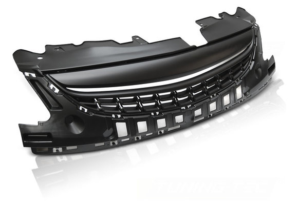 Grill OPEL CORSA D 11-14 MAT ZWART