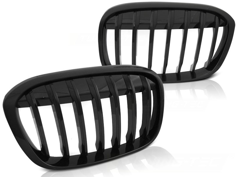 Grill geschikt voor BMW X1 F48 15- GLANZEND ZWART