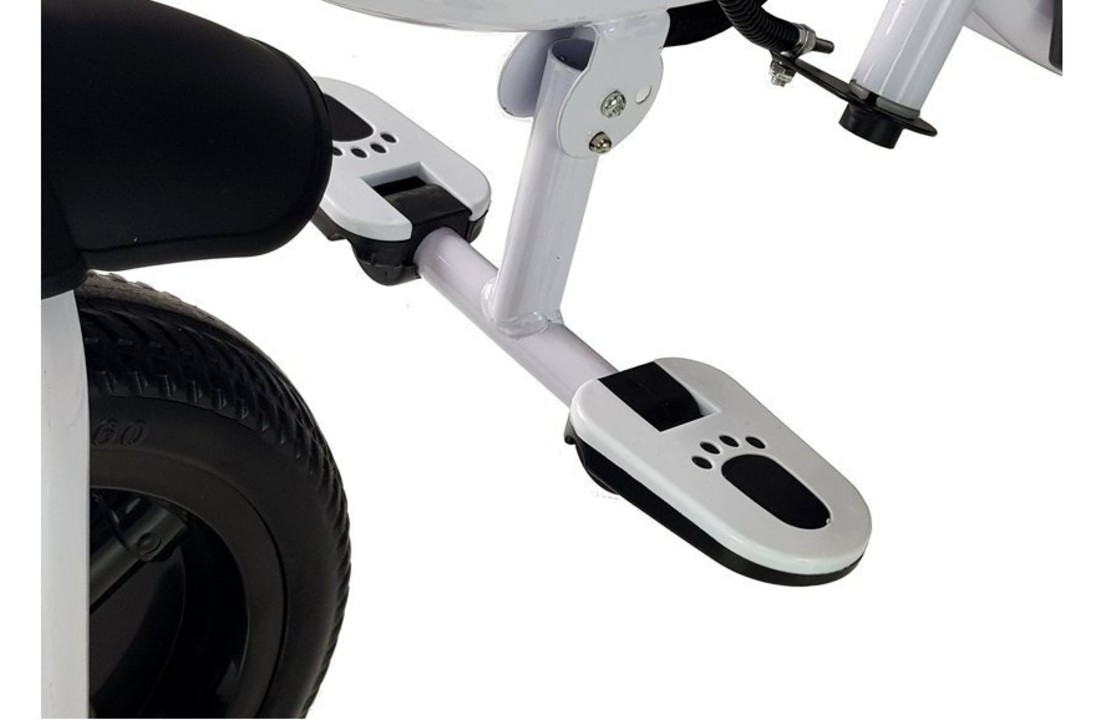 Driewieler kinderfiets en kinderwagen - met zonnevizier - zwart