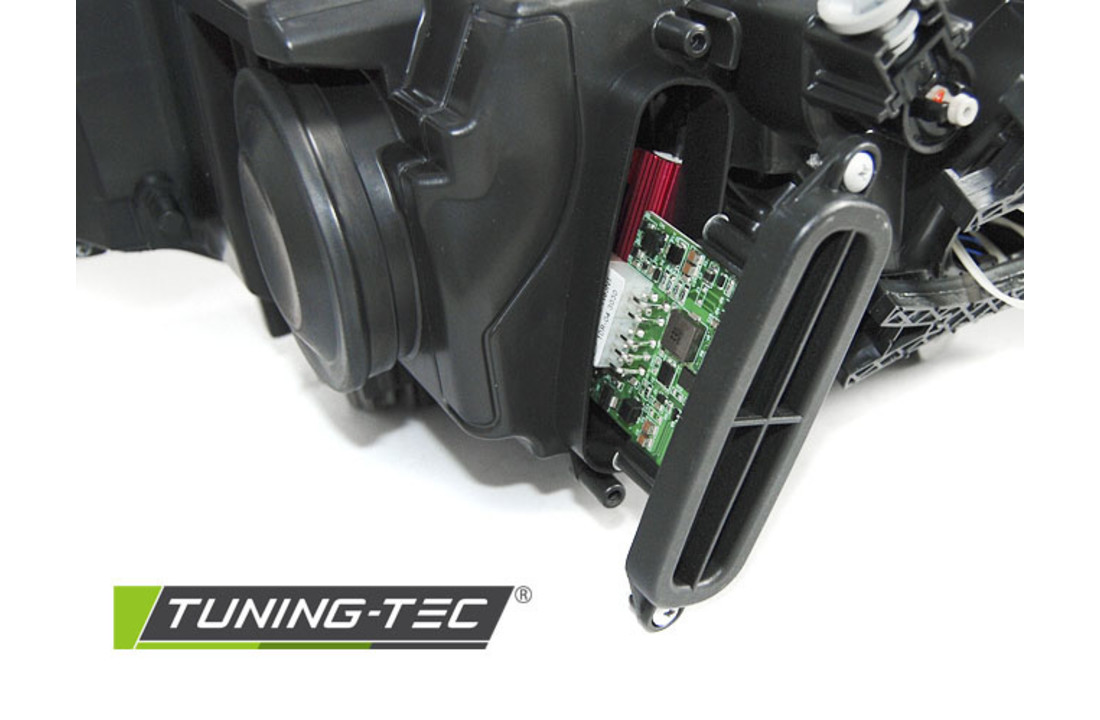 Koplampen dagrijlicht geschikt voor BMW F30/F31 10 11 - 05 15 ANGEL EYES LED ZWART