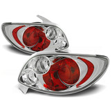 Achterlichten geschikt voor PEUGEOT 206 hatchback - chroom