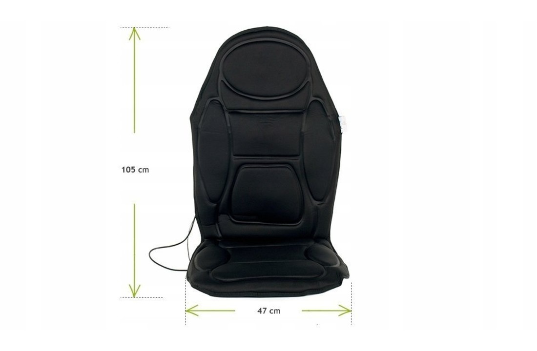 Massagestoel auto - met verwarming en afstandsbediening