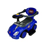 Loopauto - met duwstang - 60x40x85 cm - blauw - tot 50 kg