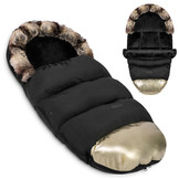 Voetenzak kinderwagen - Buggy - waterdicht - zwart - goud