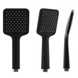 Doucheset zwart - met Regendouche 23cm - en Thermostaatkraan