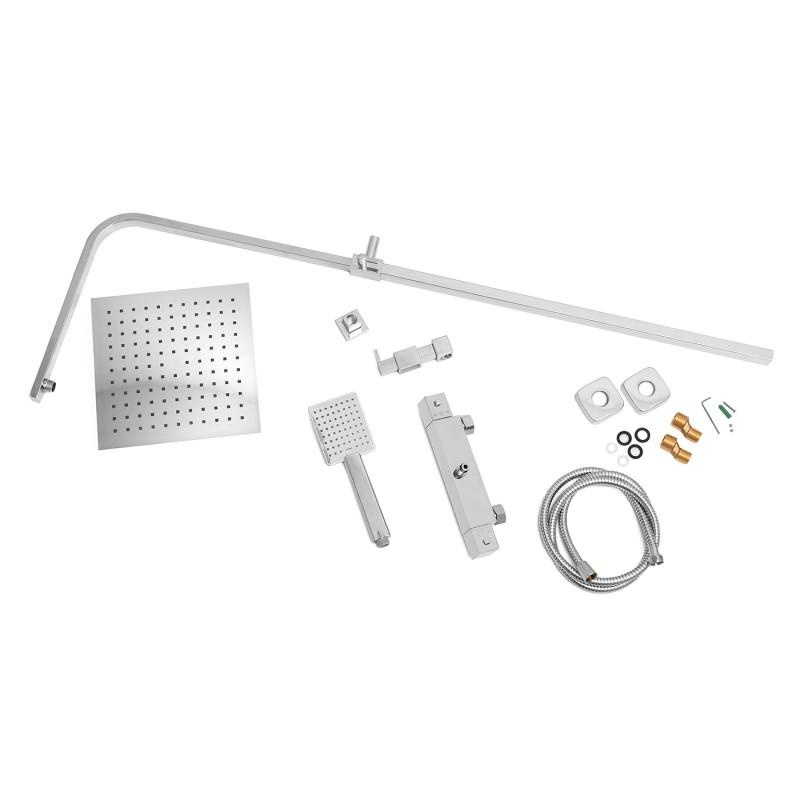 Doucheset - met Regendouche 25cm - en Thermostaatkraan