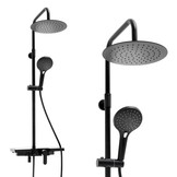 Doucheset - met Douchemengkraan - en Regendouche - Zwart