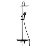 Doucheset - met Regendouche 25 cm - Vierkant - Zwart