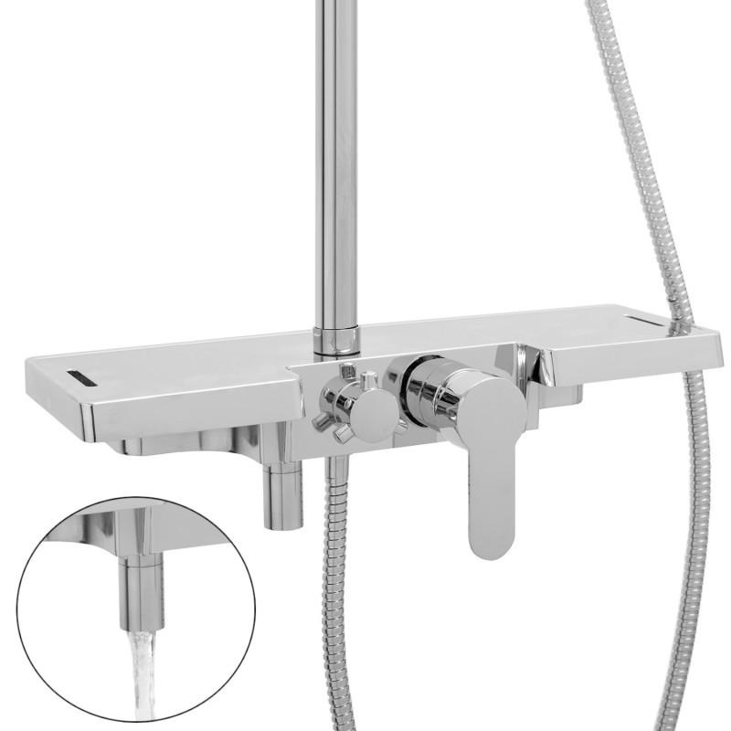 Doucheset - met Regendouche 25 cm - Vierkant - Chroom