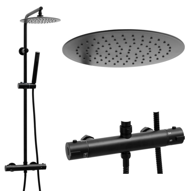 Doucheset - met Regendouche 25cm - en Thermostaatkraan
