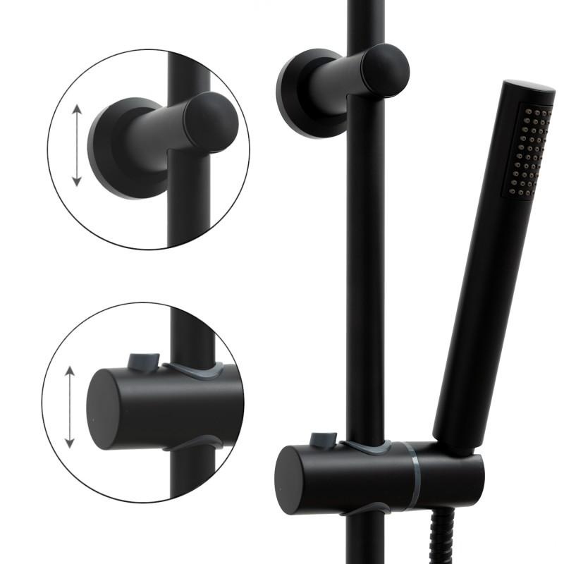 Doucheset - met Regendouche 25cm - en Thermostaatkraan