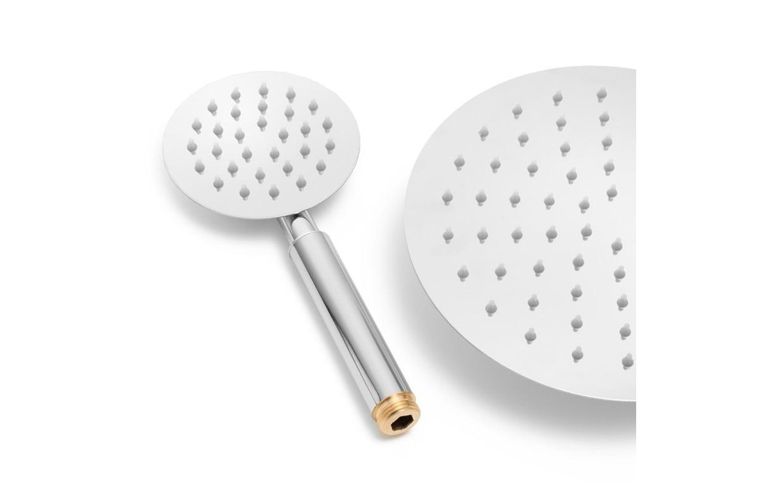 Doucheset - met Douchekraan - en Regendouche 20cm - Chroom