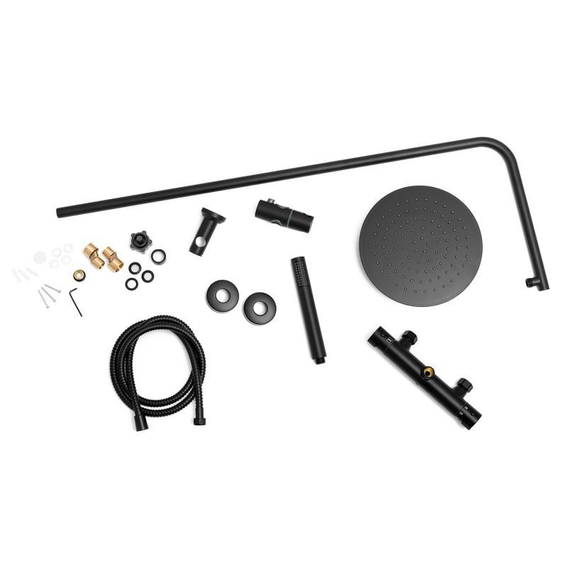 Doucheset - met Regendouche 25cm - en Thermostaatkraan