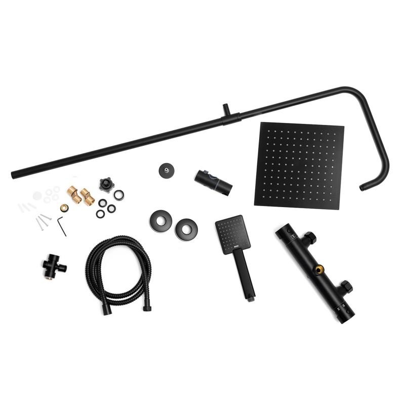 Doucheset - met Regendouche 25cm - en Thermostaatkraan