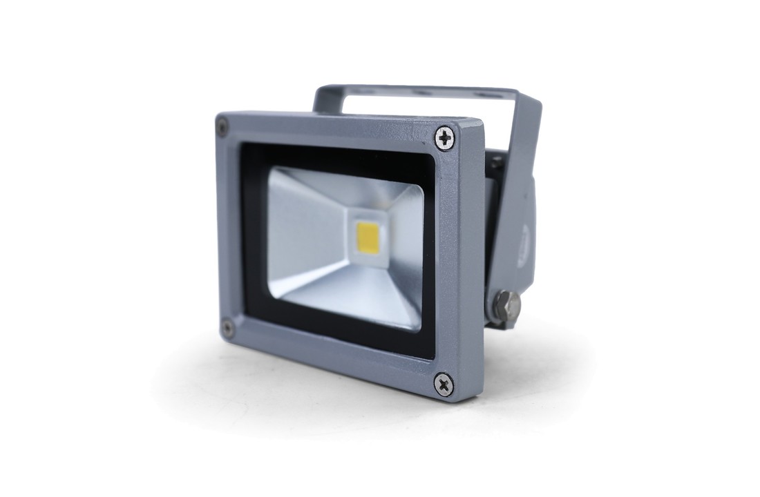 Buitenlamp LED zilvergrijs - 10st - IP65 behuizing 10W-3000K