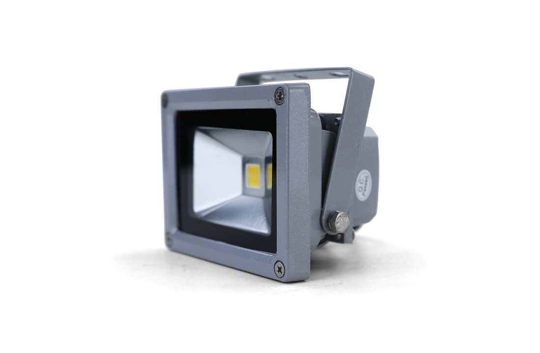 Buitenlamp LED zilvergrijs - 10st - IP65 behuizing 10W-3000K