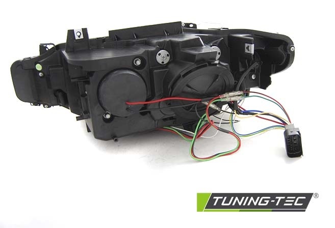 Koplampen BMW F30/F31 10 11 - 05 15 ANGEL EYES LED ZWART DRL dagrijlicht