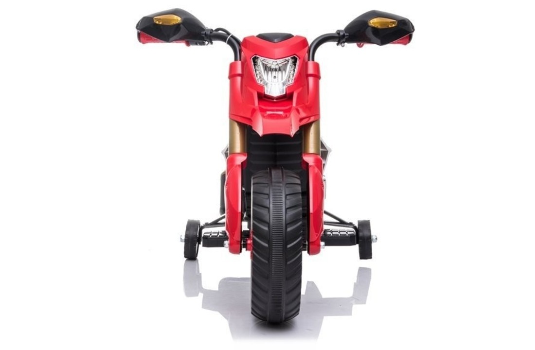 Elektrisch bestuurbare motor met zijwielen – Rood