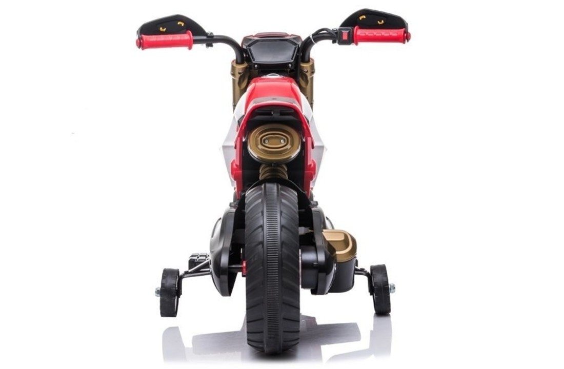 Elektrisch bestuurbare motor met zijwielen – Rood
