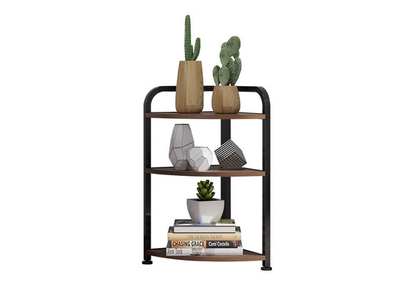 Hoekkastje - met 3 planken - 32 x 32 x 60,5 cm - industrieel