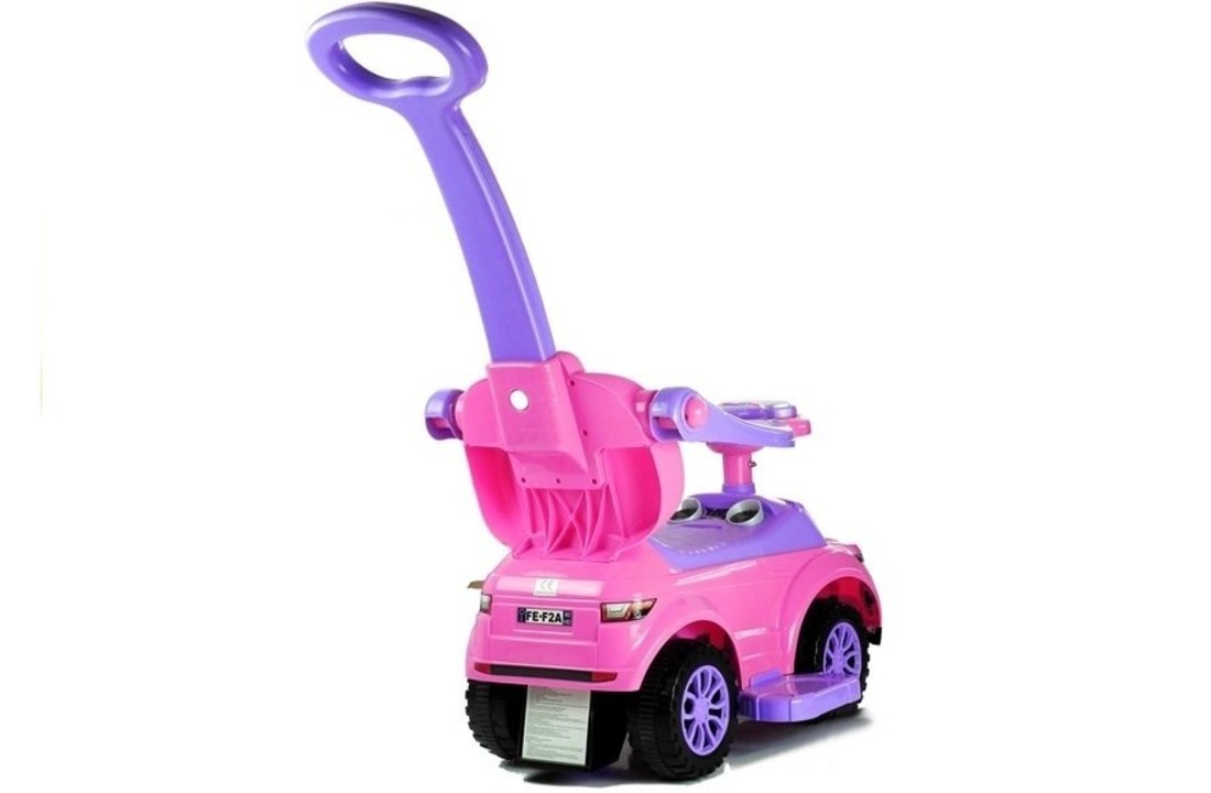 614W Peuters rijden op Duw met ouderhandvat - roze