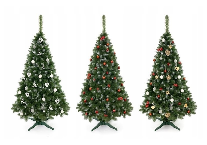 Kunstkerstboom - 220cm - Spar - met sneeuw - groen