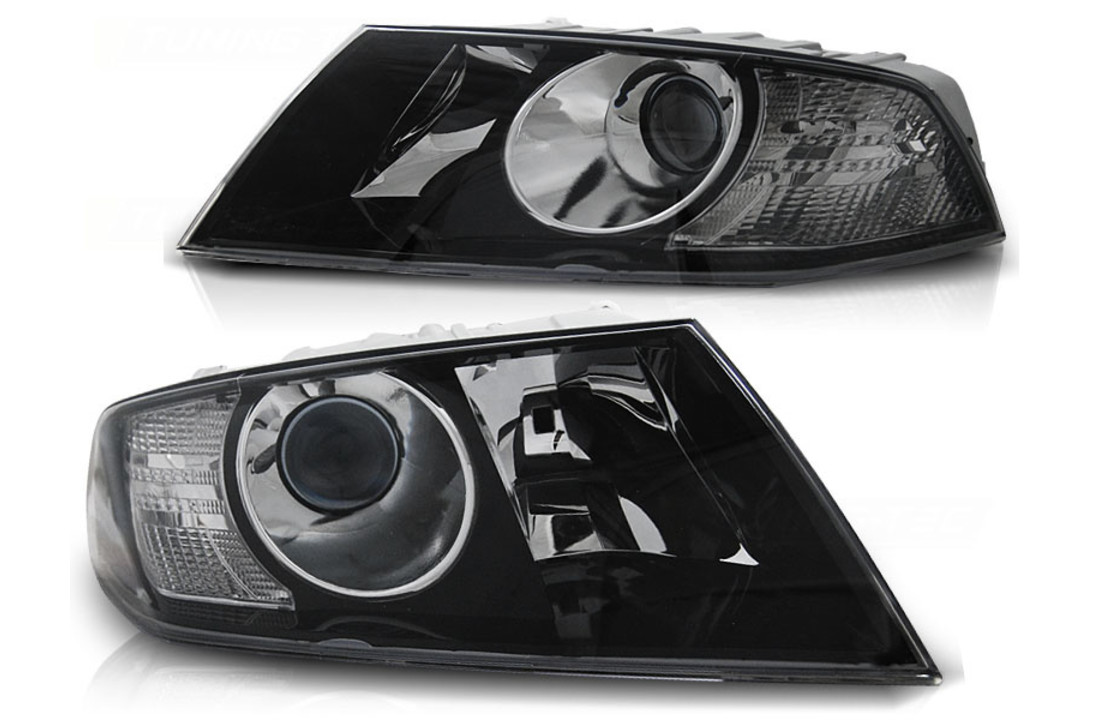 Koplampen geschikt voor SKODA OCTAVIA 04-08 ZWART