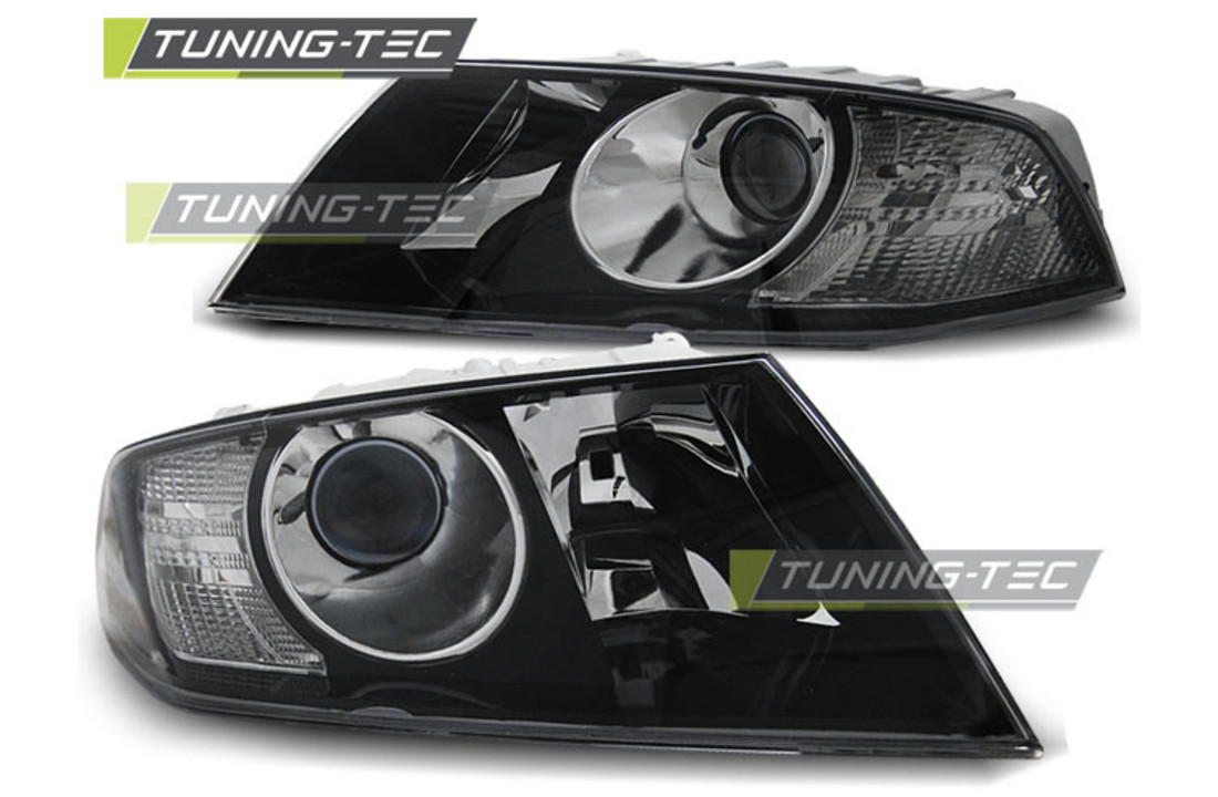 Koplampen geschikt voor SKODA OCTAVIA 04-08 ZWART
